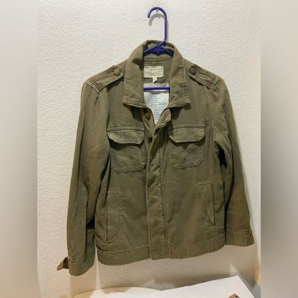 Current Elliott The Batallion Jacket army repair Green Distressed sz 2 - Picture 1 of 14